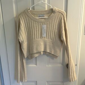 Urban Outfitters Cropped Beige Sweater